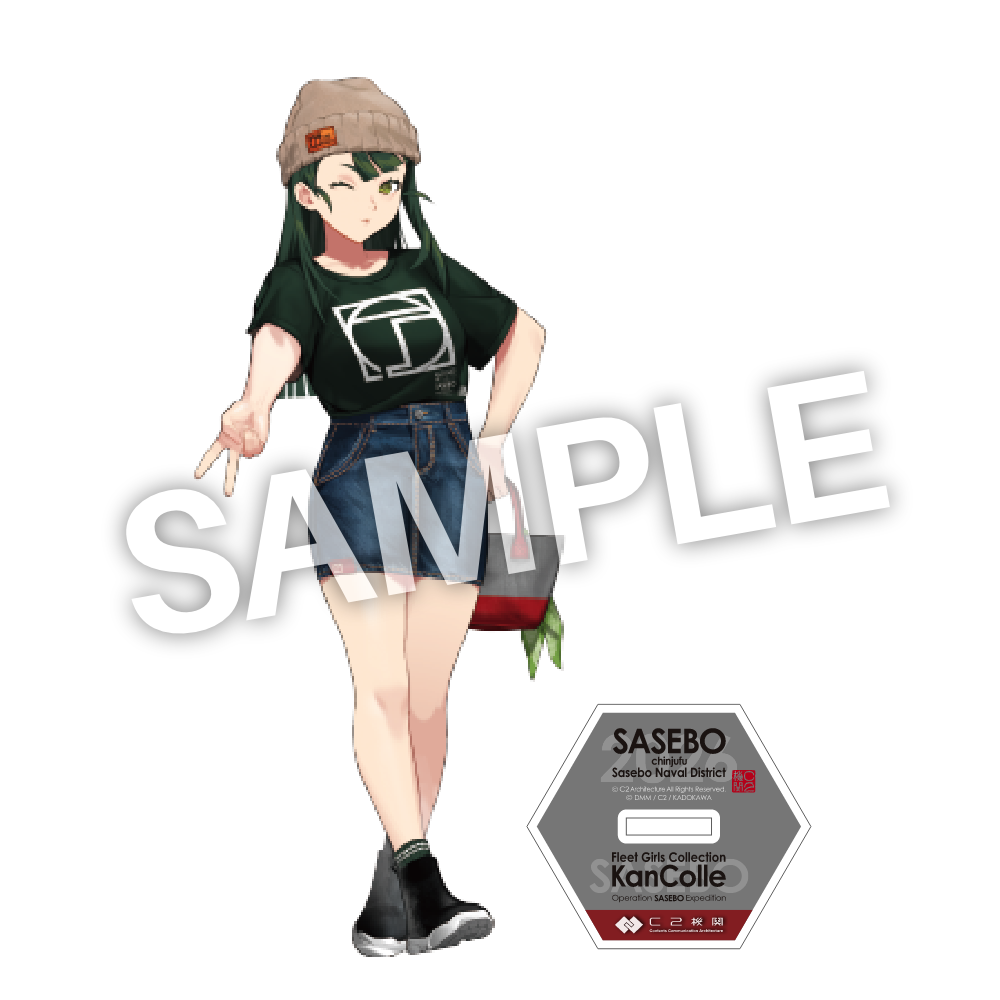C2機関「艦これ」公式 艦娘アクリルスタンド 佐世保の「杉」限定丁型Tシャツmode