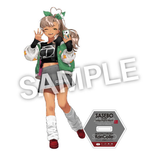 C2機関「艦これ」公式 艦娘アクリルスタンド 佐世保の「樫」限定丁型Tシャツmode
