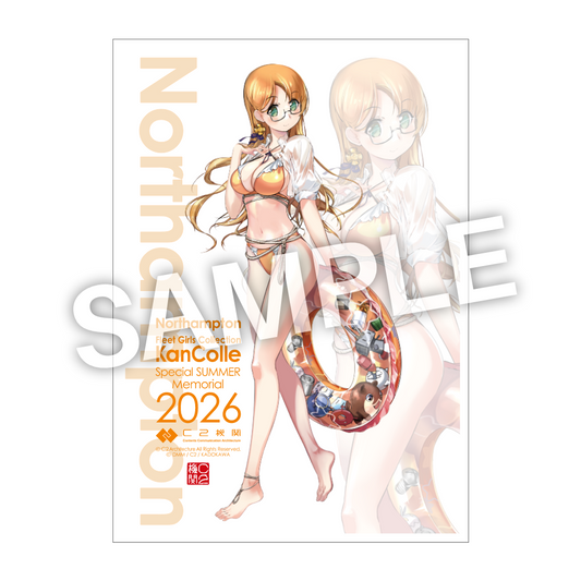 「艦これ」公式 艦娘インテリア(2026)限定アクリルボード「Northampton」水着mode